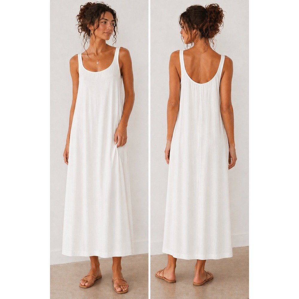 HolyClothing Alanna Maxi Chemise 5X Sleeveless Rayon Renaissance Underdress